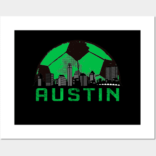 Austin soccer football jersey Posters and Art